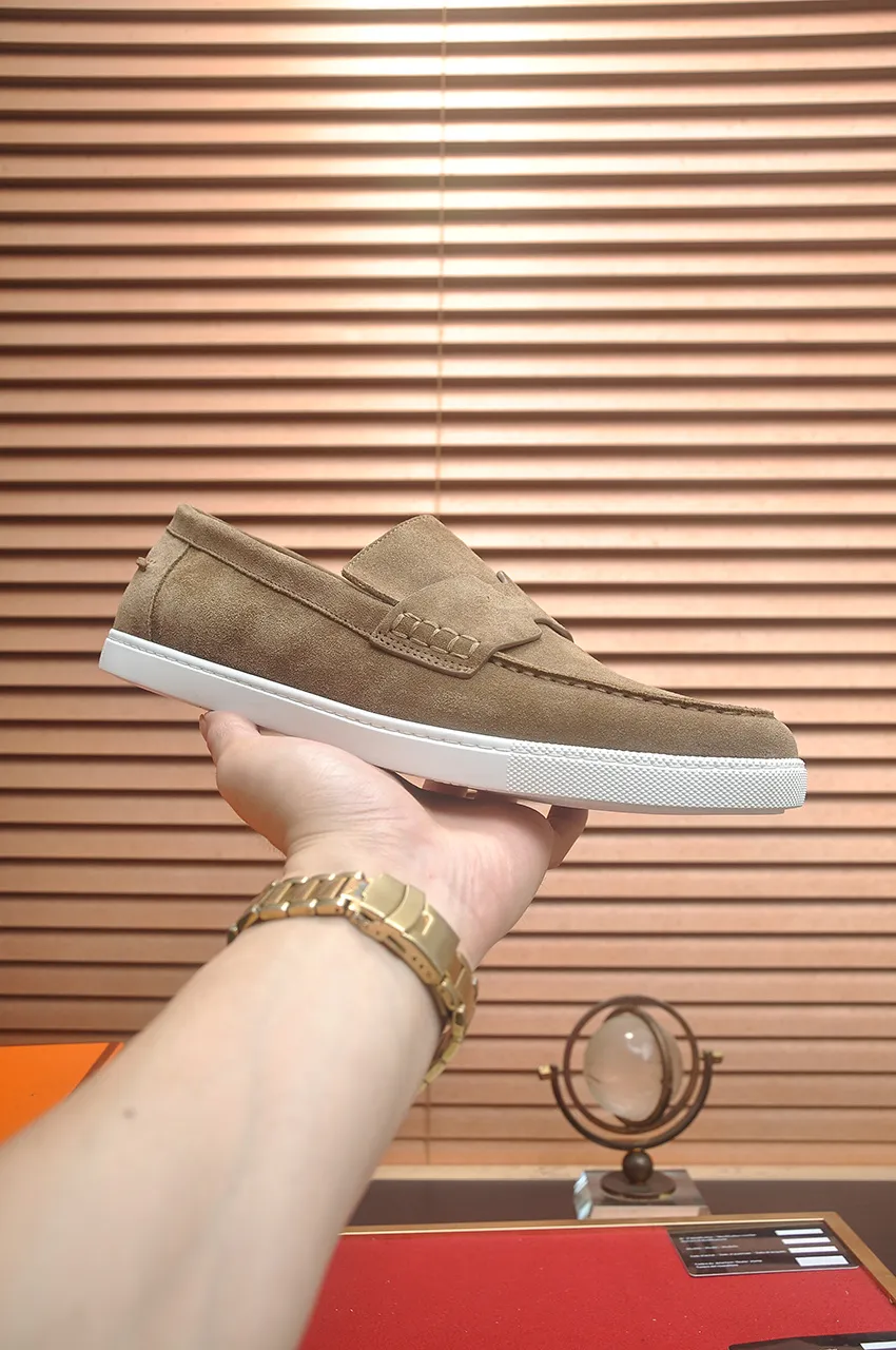 Men's Men's Shoes💰560💶[[HERMES]] (High-end Niuli) New 🍀 HERMES - top version of Hermès classic casual leather shoes! Made of imported original cowhide, the inner top layer is comfortable cowhide lining! Original wear-resistant rubber outsole! High quality products! Code number 39-45 (45 customized)